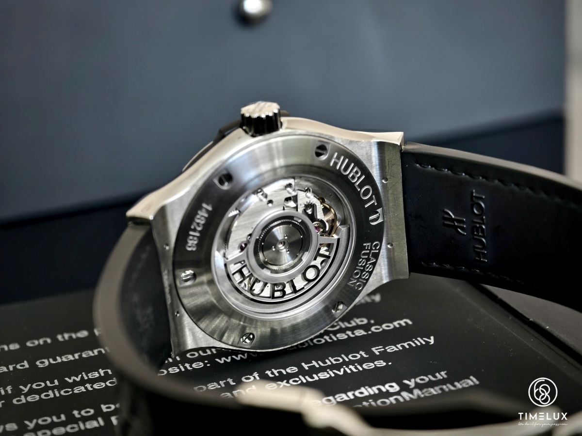 HUB Classic Fusion Black Dial Full Diamond 42mm Fullset 2021