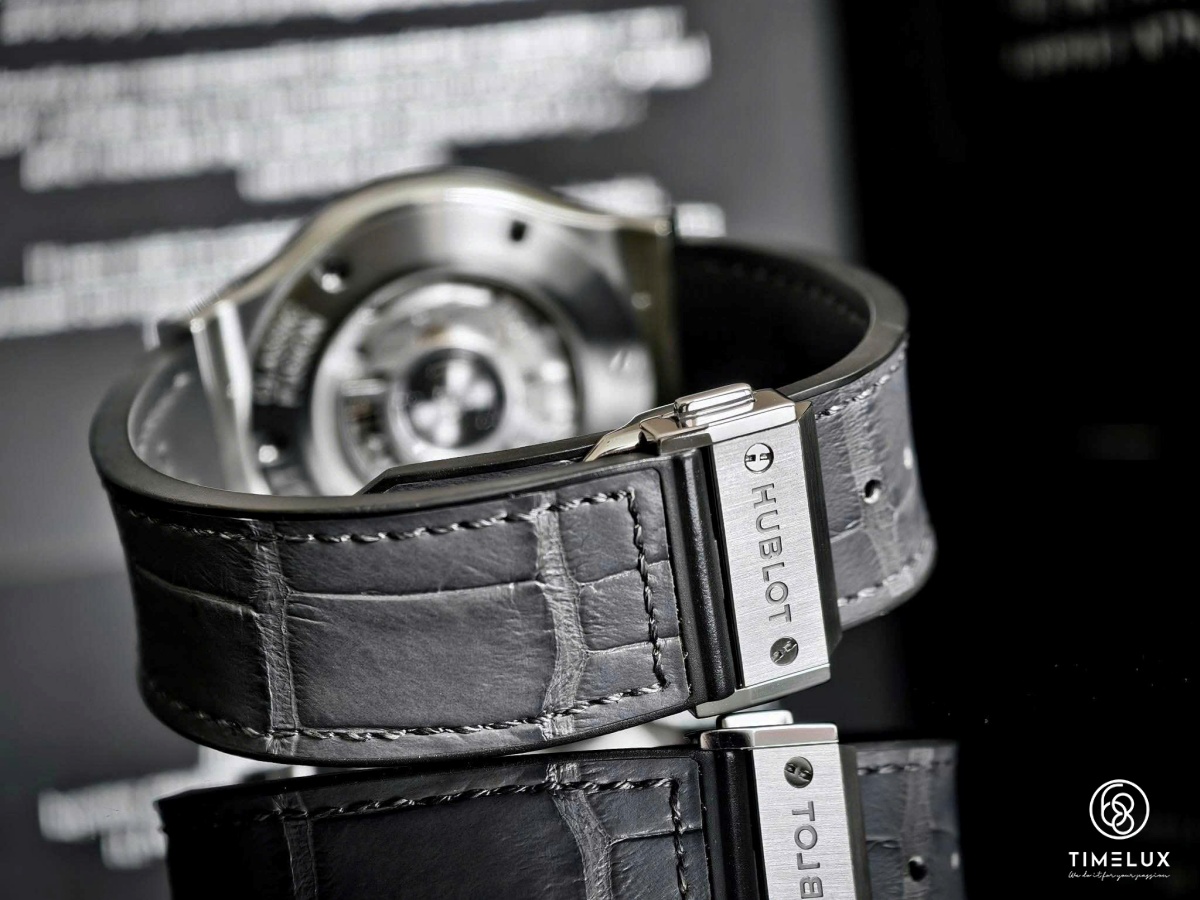 HUB Classic Fusion Grey Dial Titanium Automatic 42mm Fullset 2019