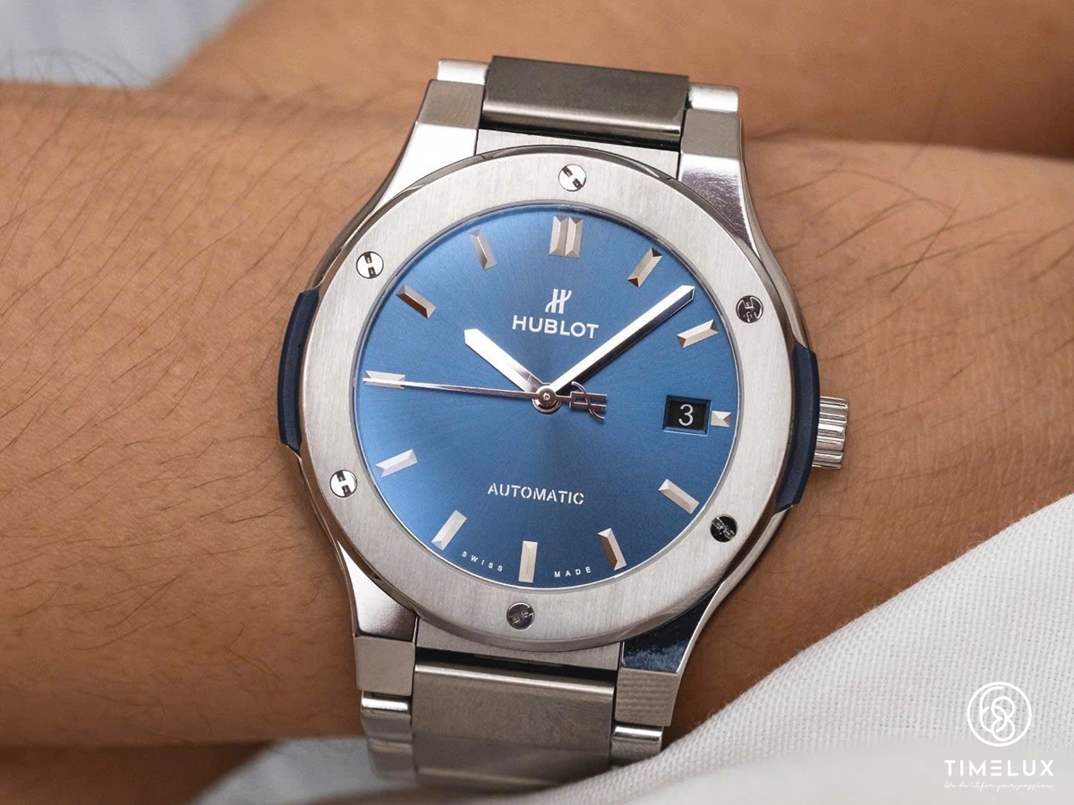 Hublot Classic Fusion 45mm Mặt Số Xanh Fullset 2019 Tình Trạng Used