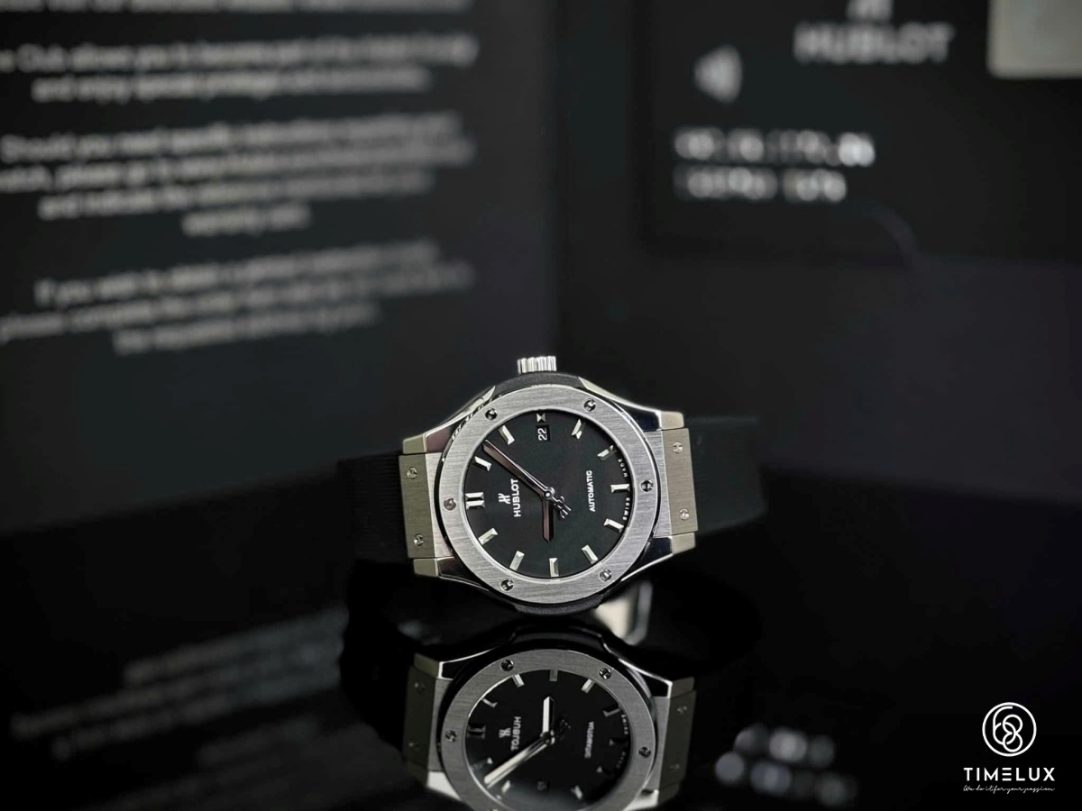 Hublot Classic Fusion Ladies 33mm Titanium Đen Used Fullset 2020