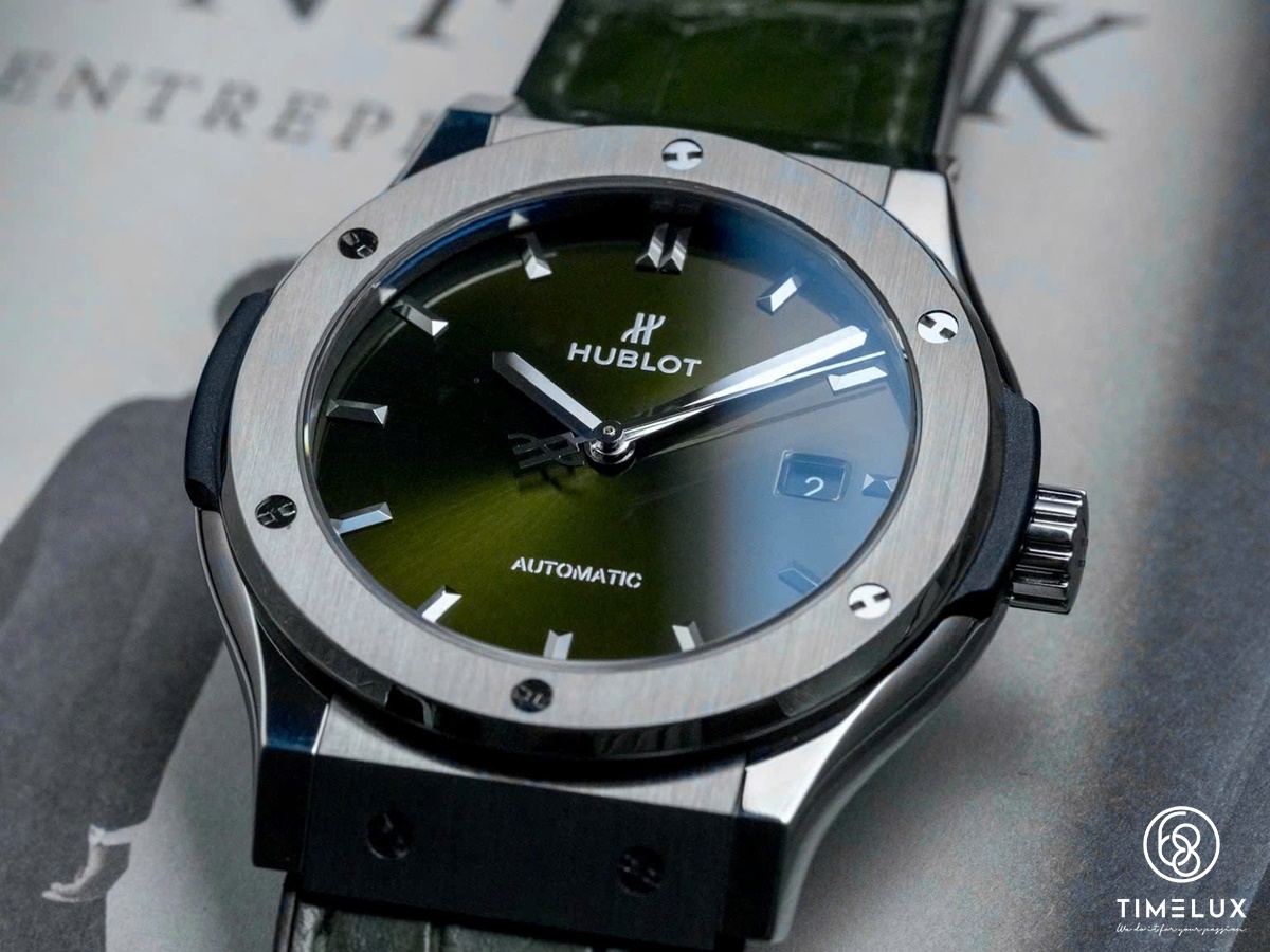 Hublot Fusion Green Dial Titanium 42mm Fullset 2022 Automatic