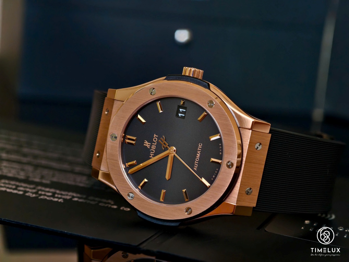Hublot Fusion KingGold Au750 Grey Dial Automatic 45mm Fullset 2018