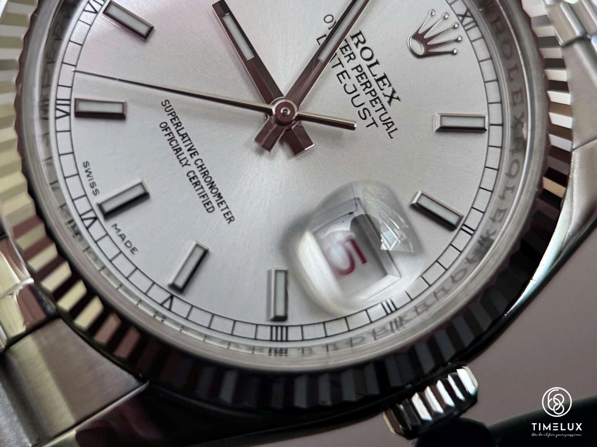 Rolex Datejust 116234 Index Silver Dial 36mm Used Box $6500