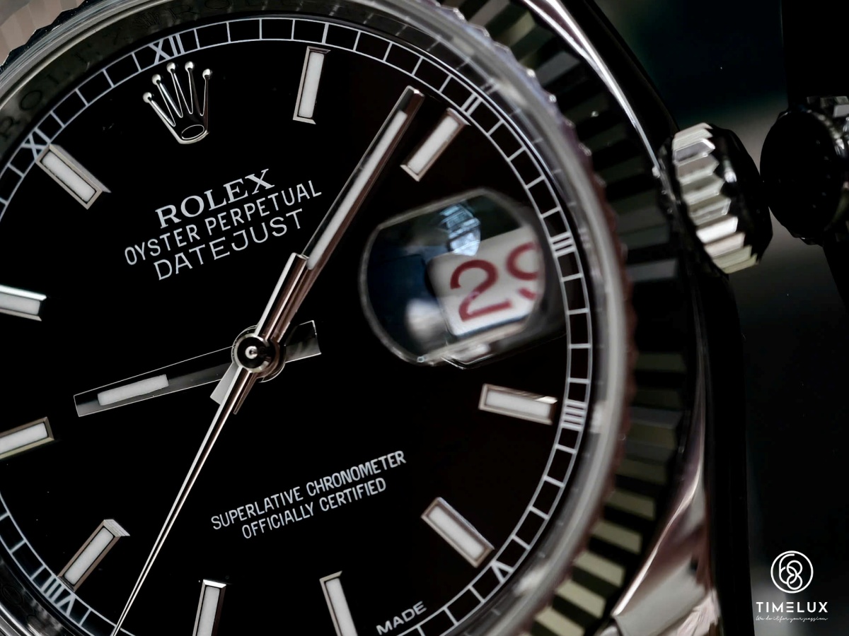 Rolex 116234 Datejust Black Index Dial 36mm 