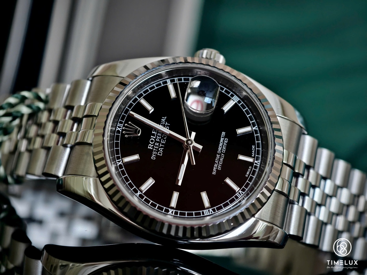 Rolex 116234 Datejust Black Index Dial 36mm