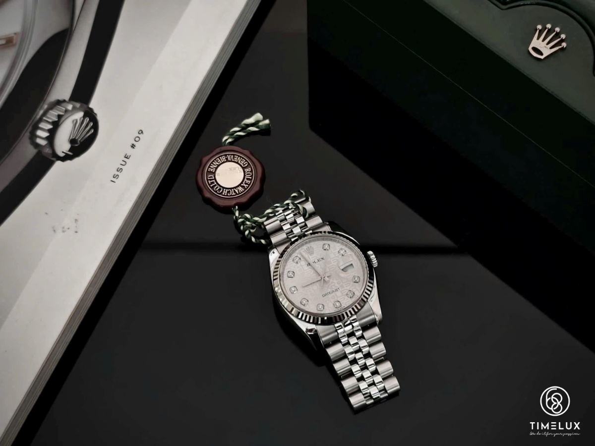 Rolex 116234 Datejust vi tính silver Jubilee 36mm