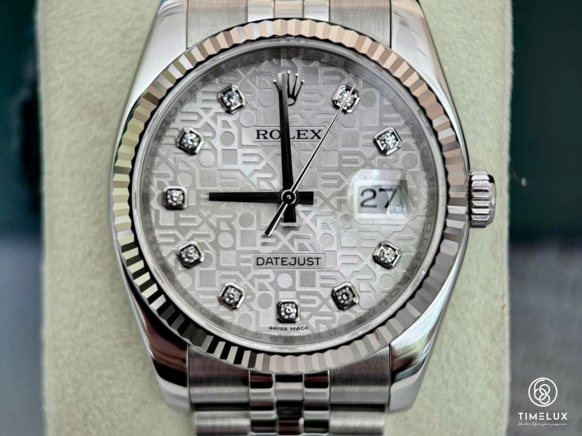 Rolex 116234 Datejust vi tính silver Jubilee 36mm 