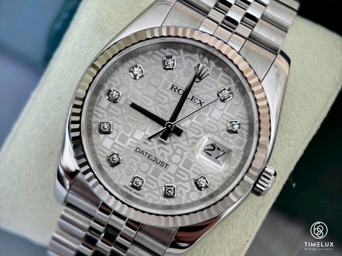 Rolex 116234 Datejust vi tính silver Jubilee 36mm 