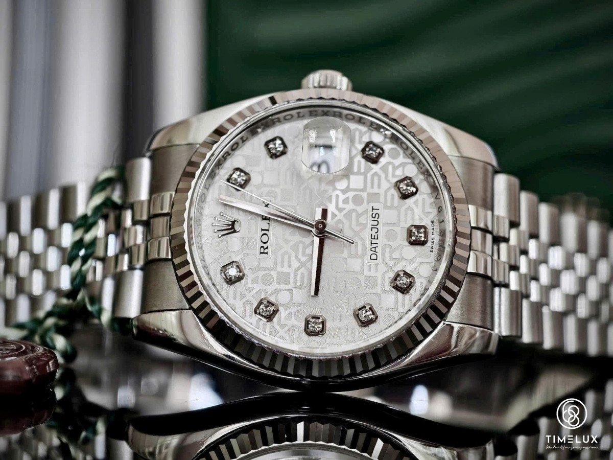 Rolex 116234 Datejust 36mm Mặt Số Vi Tính Bạc Dây Jubilee
