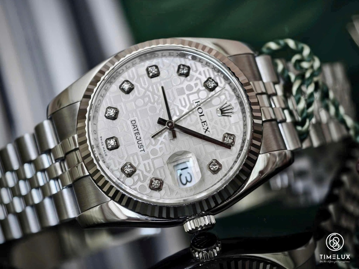 Rolex 116234 Datejust 36mm Mặt Số Vi Tính Bạc Dây Jubilee