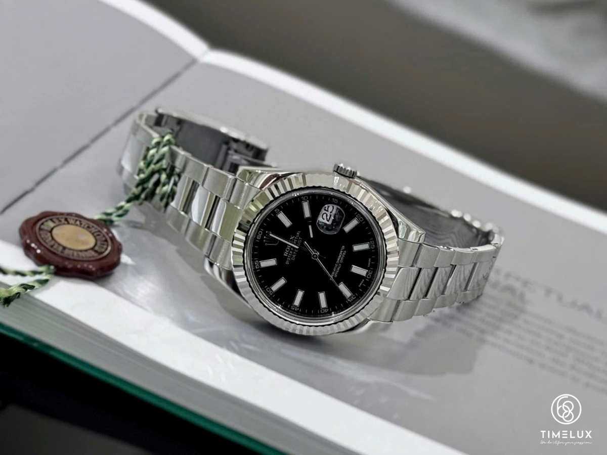 Rolex 116334 Datejust Black Index Dial 41mm