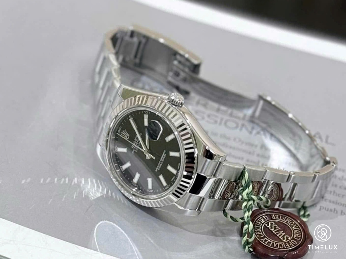 Rolex 116334 Datejust 41mm Mặt Số Đen Máy 3136 Fullset 2014