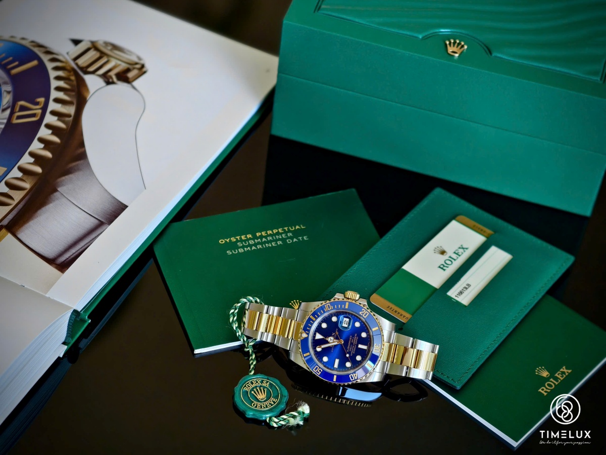 Rolex 116613LB Datejust Submariner Blue Dial Au750 Gold/Steel 40mm