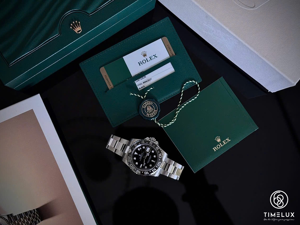 Rolex 116710LN GMT-MasterII Black Dial Ceramic Bezel Steel 40mm