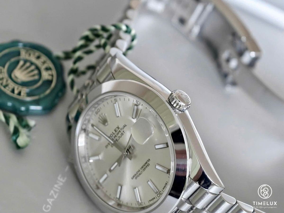 Rolex 126300 Datejust Silver Index Jubilee Dial 41mm