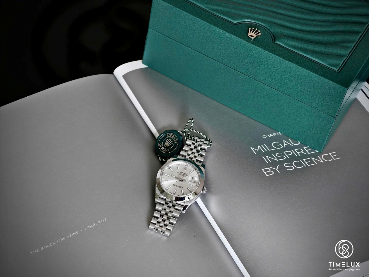 Rolex 126300 Datejust 41mm Mặt Số Bạc Dây Jubilee Full Box