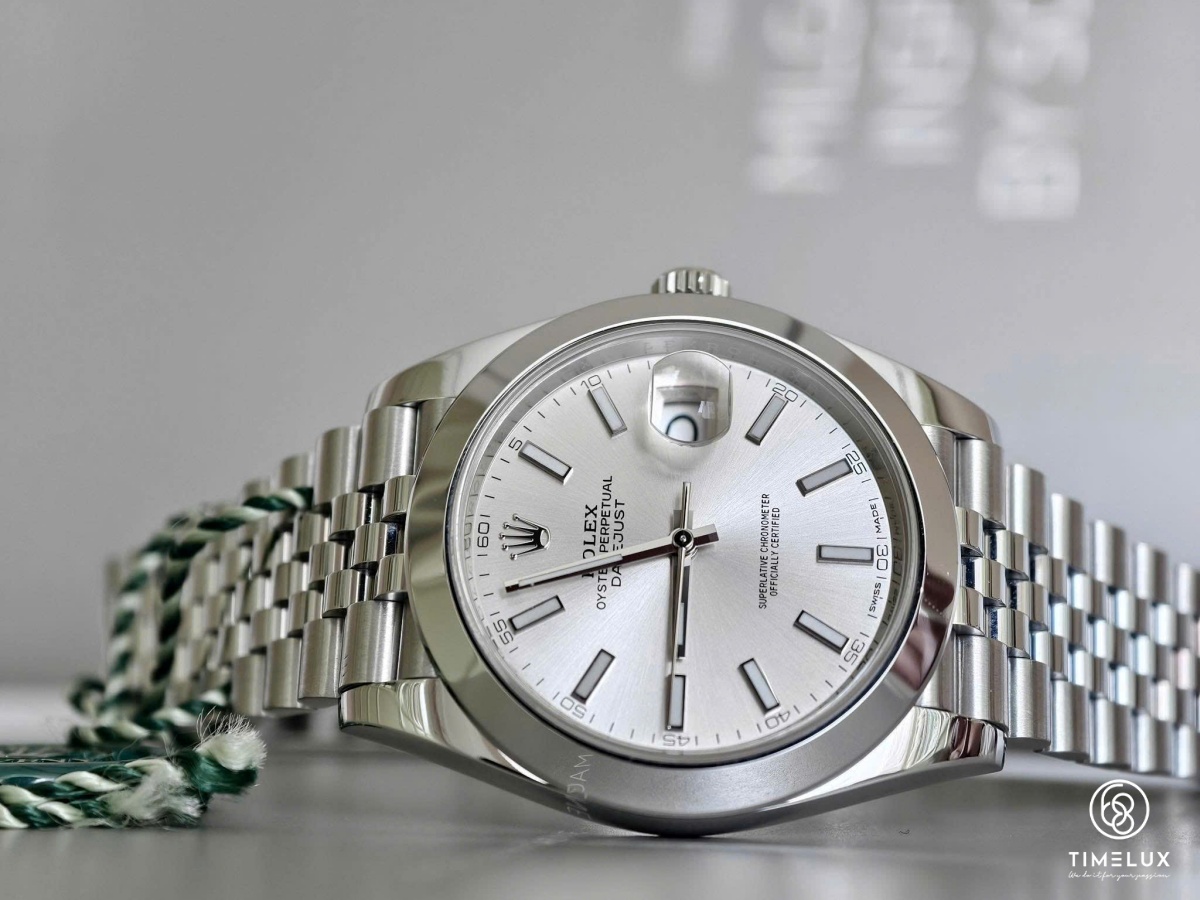 Rolex 126300 Datejust 41mm Mặt Số Bạc Dây Jubilee Full Box