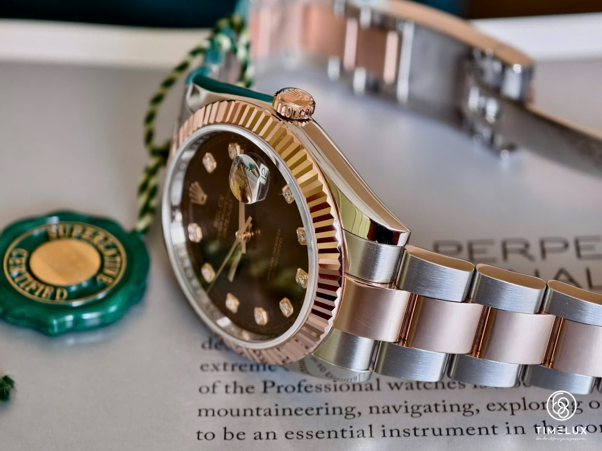 Rolex 126331 Datejust Chocolate Dial RoseGold/Steel 41mm Used