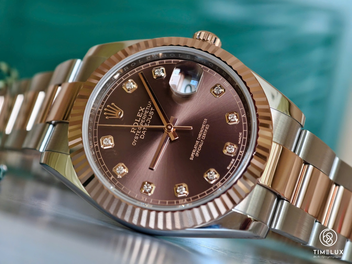 Rolex 126331 Datejust Chocolate Dial RoseGold/Steel 41mm Used