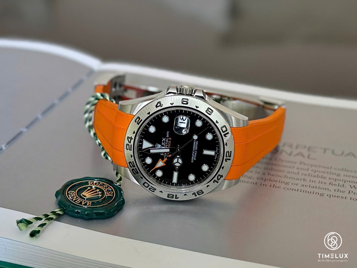 Rolex 216570 Exolorer II GMT Black Fullset 2015 42mm