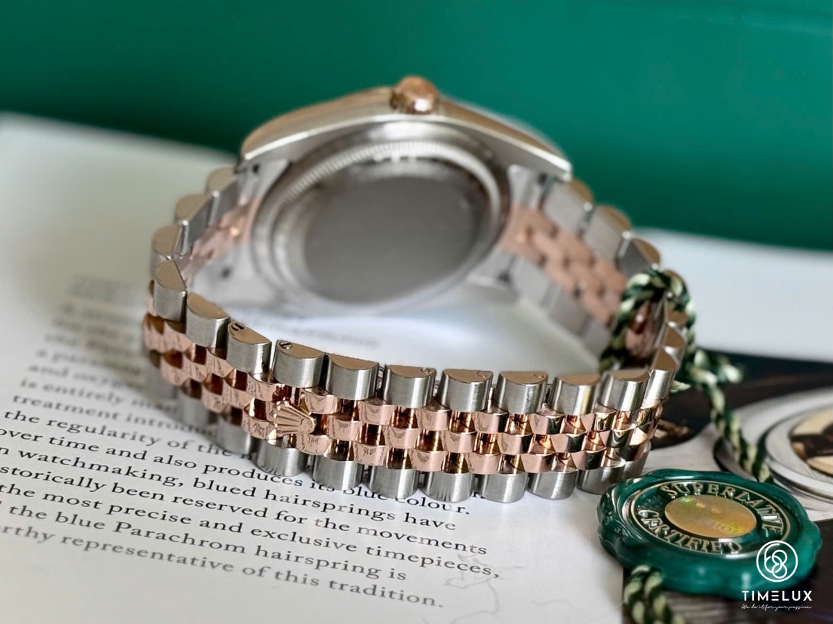 Rolex Datejust 116231 vi tính đen RoseGold/Steel 36mm