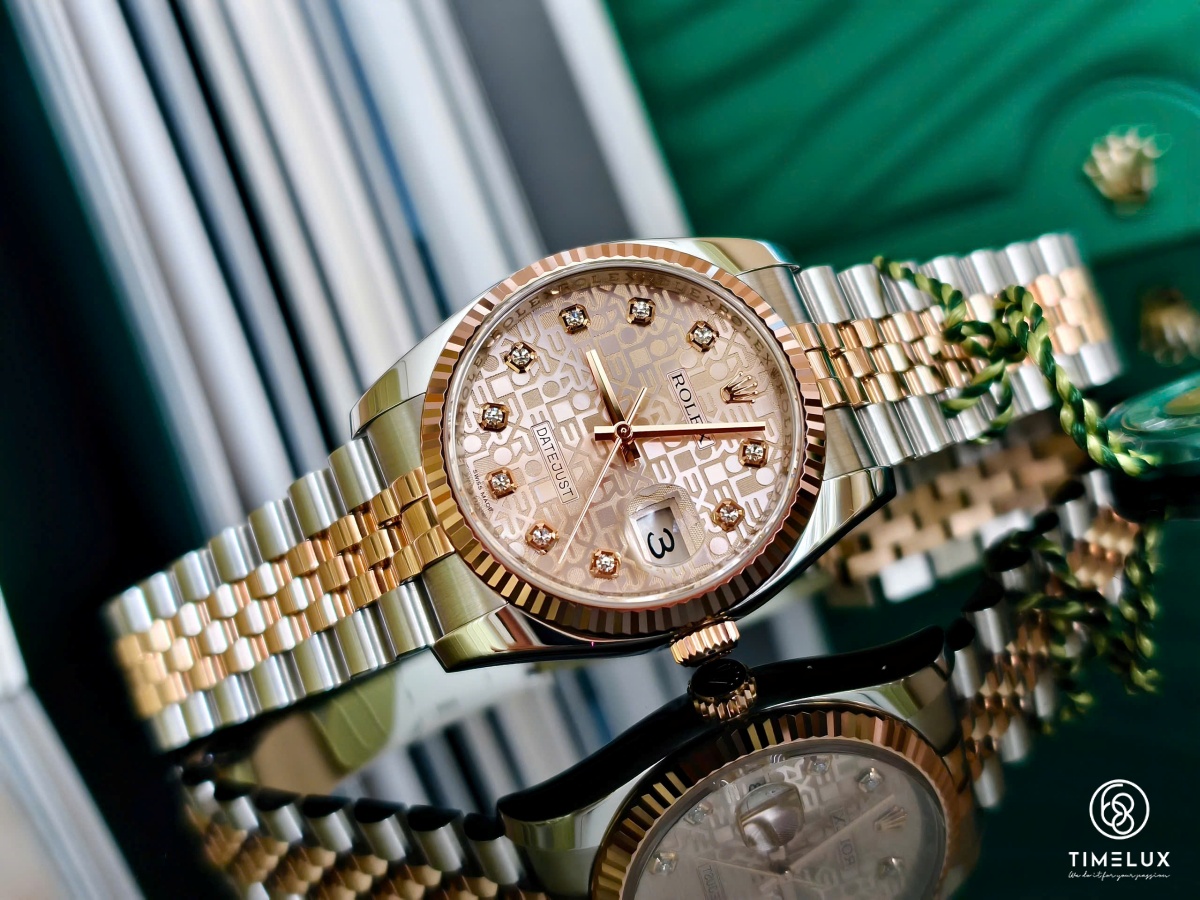 Rolex Datejust 116231 vi tính hồng RoseGold/Steel 36mm