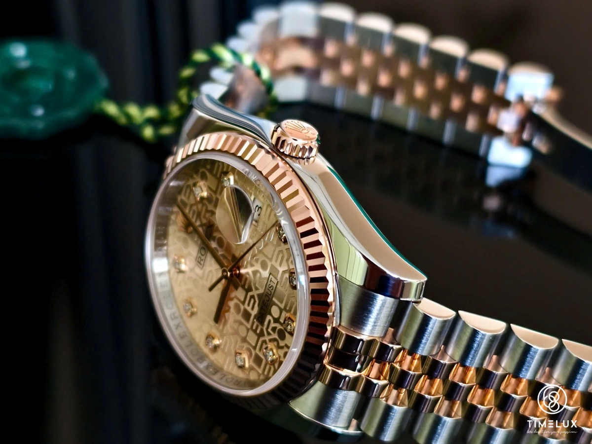 Rolex Datejust 116231 vi tính hồng RoseGold/Steel 36mm