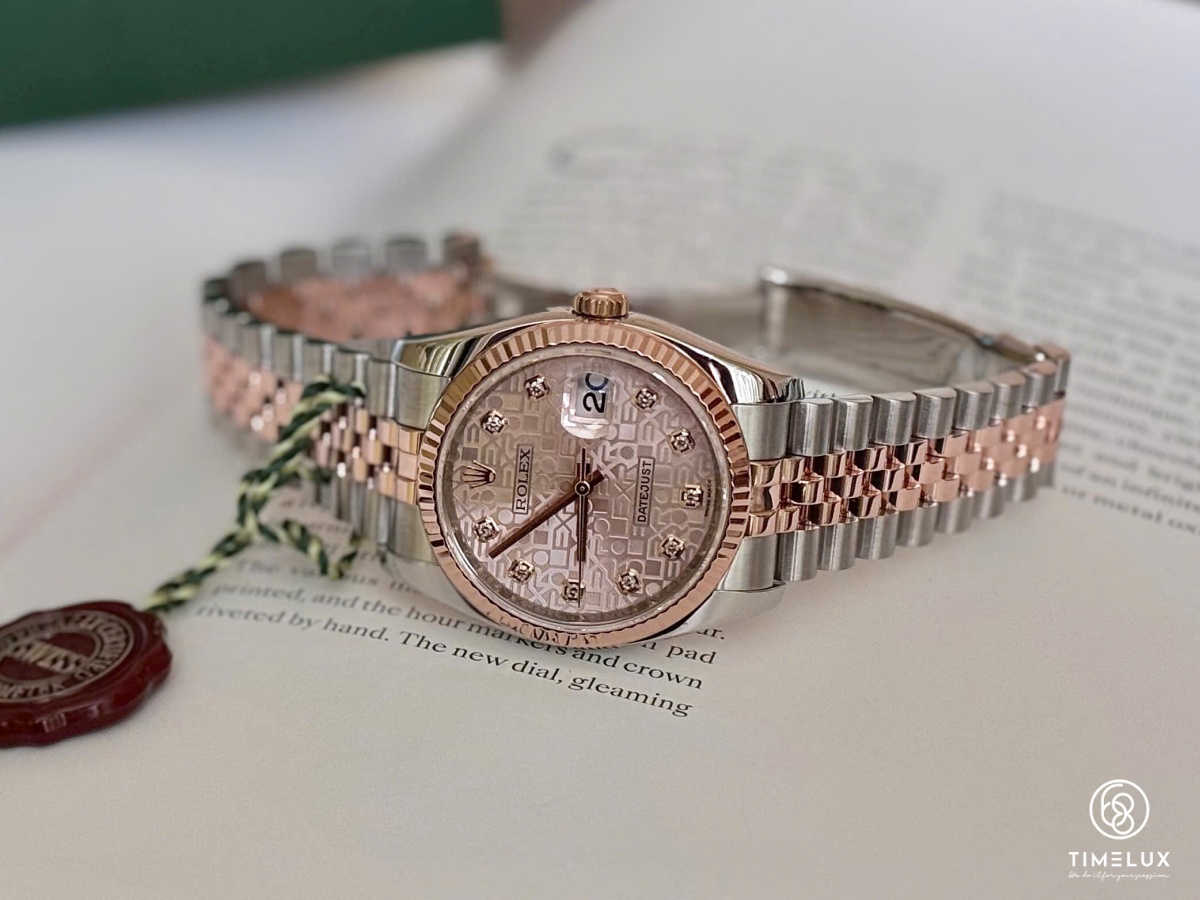 Rolex Datejust 116231 Vi Tính Hồng RoseGold/Steel 36mm Fullset