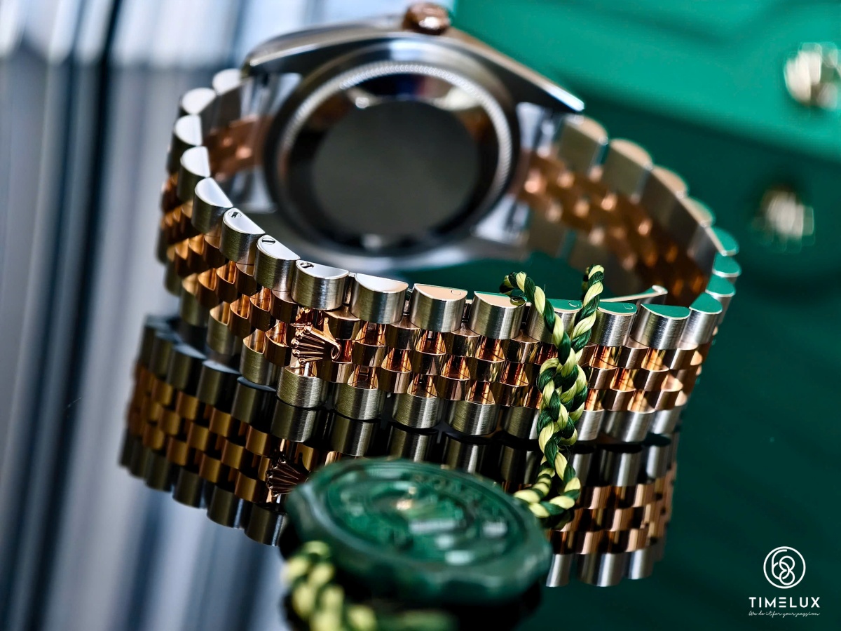 Rolex Datejust 116231 vi tính đen RoseGold/Steel 36mm Used Only