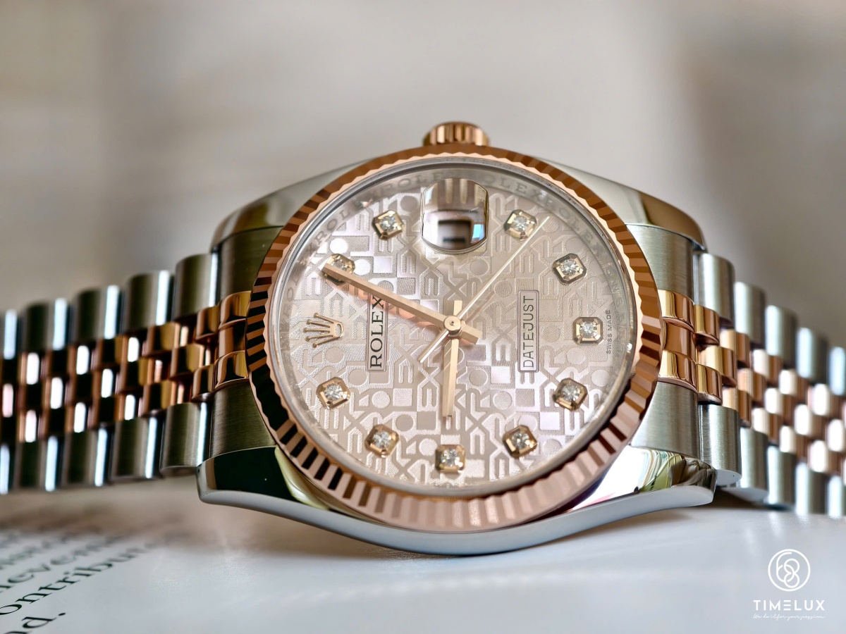 Rolex Datejust 116231 vi tính hồng RoseGold/Steel 36mm