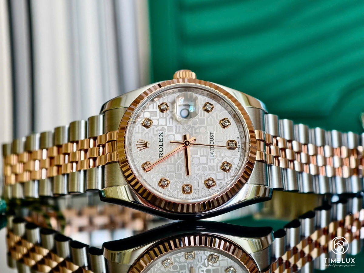 Rolex Datejust 116231 mặt số vi tính trắng 36mm không hộp
