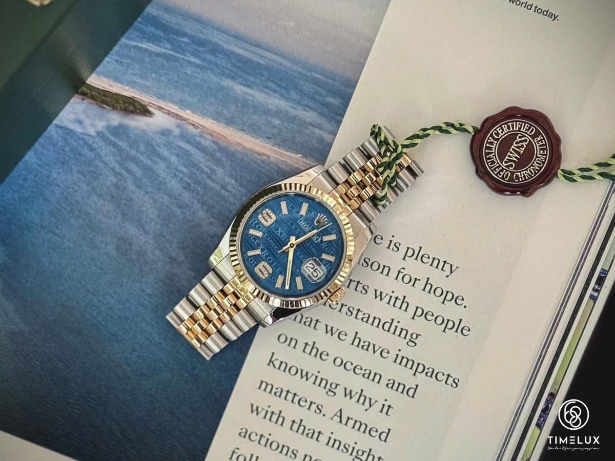 Rolex Datejust 116233 BlueWave Dial Yellow Gold/Steel Jubilee 36mm