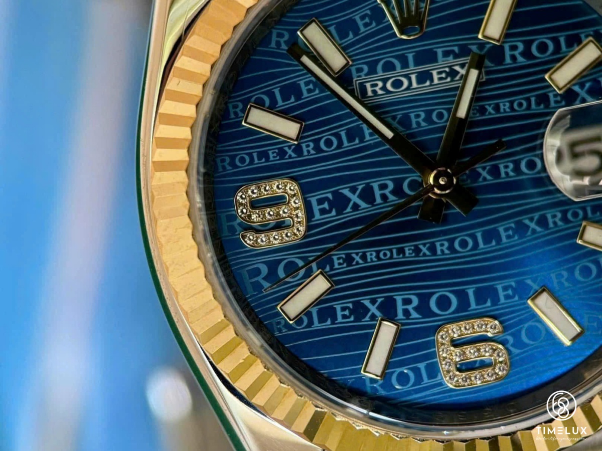Rolex Datejust 116233 36mm Dây Jubilee Vàng Vàng/Thép Mặt BlueWave