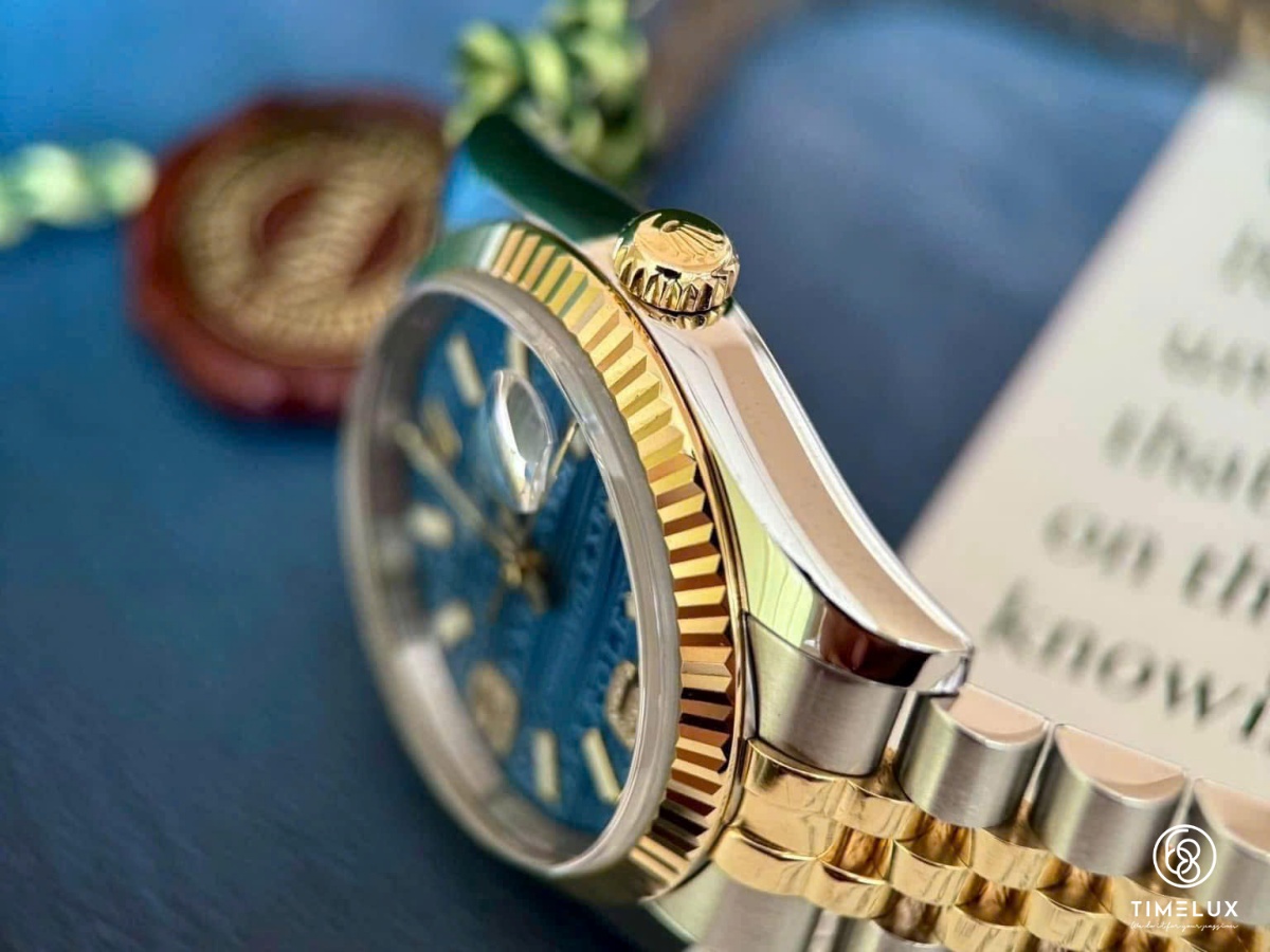 Rolex Datejust 116233 36mm Dây Jubilee Vàng Vàng/Thép Mặt BlueWave