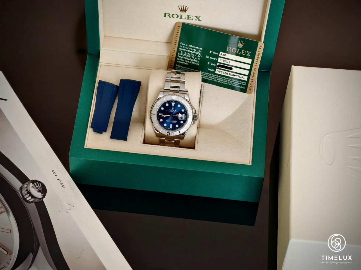 Rolex Yatch-Master 116622 Blue Dial Platinium Bezel 40mm