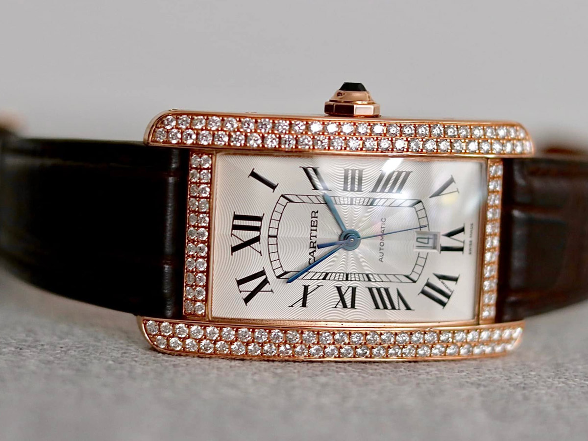 Cartier Tank Americaine XL 2927 18K 750 Rose Gold