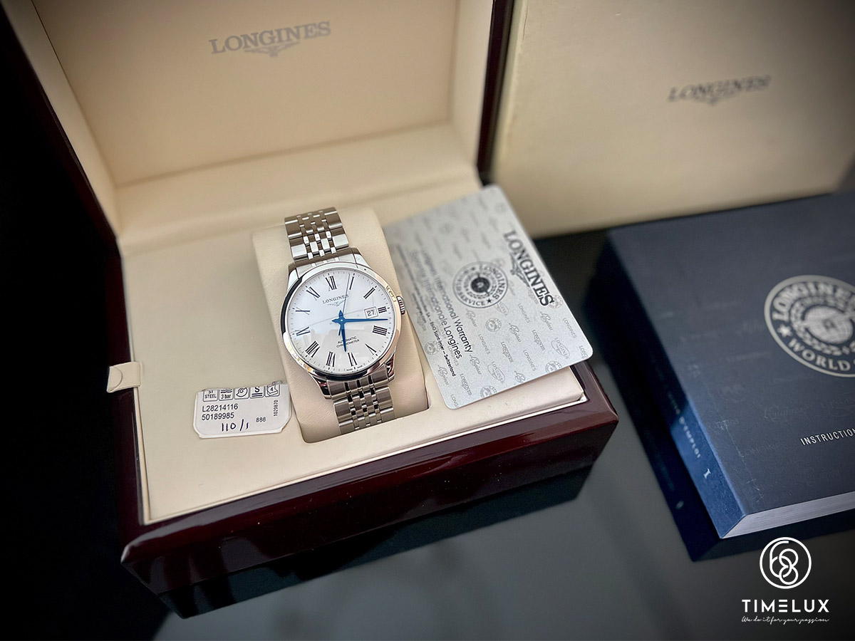 Longines Record Chronometer Automatic Size 40mm FullBox Date 2019