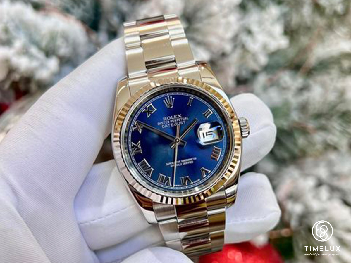 Rolex 116234 DateJust Blue Roman Oyster Automatic 36mm