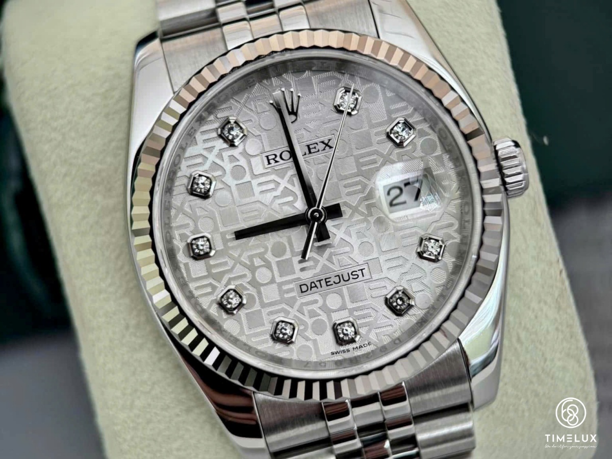 Rolex 116234 Datejust vi tính silver Jubilee 36mm