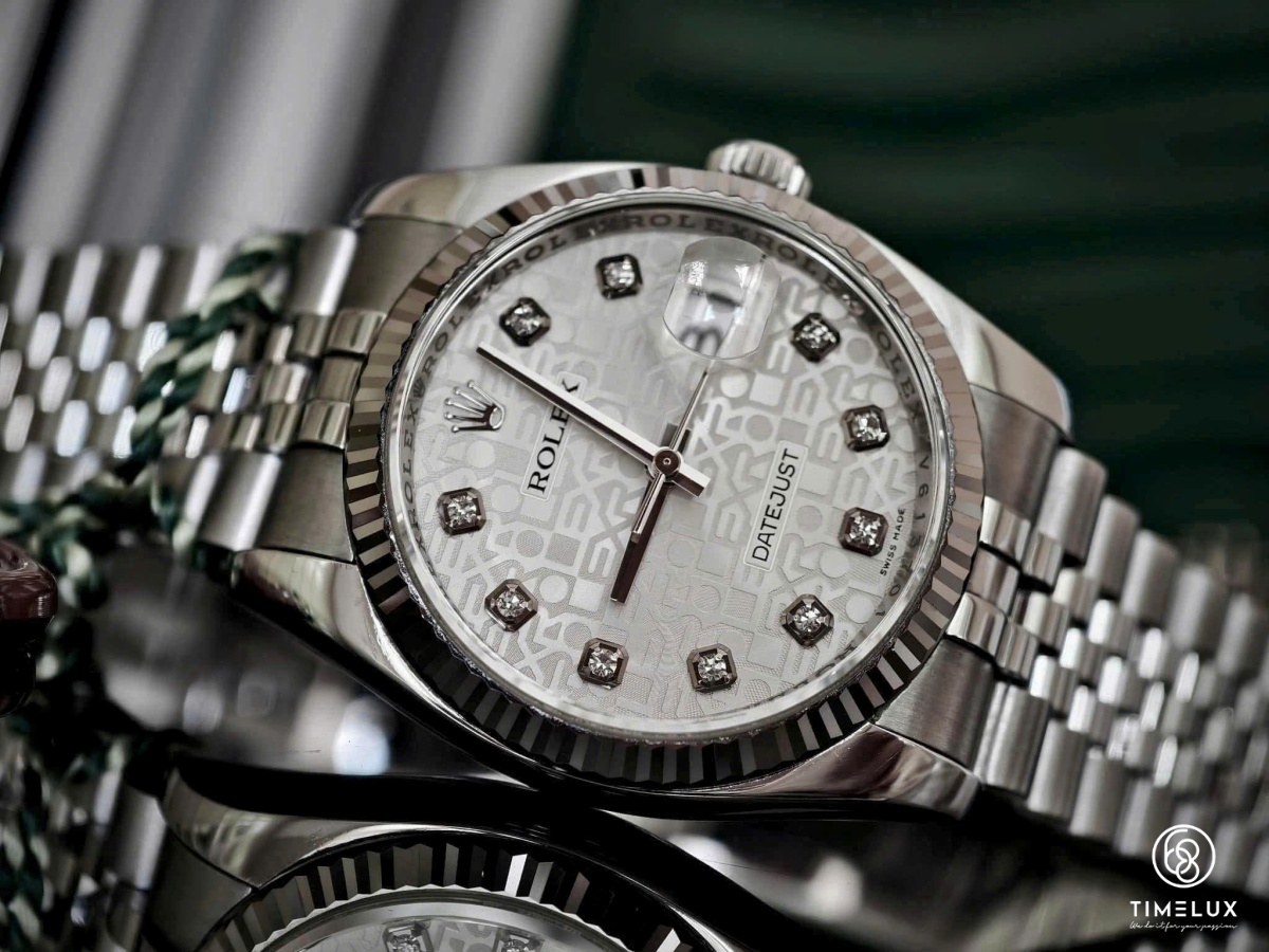 Rolex 116234 Datejust vi tính silver Jubilee 36mm