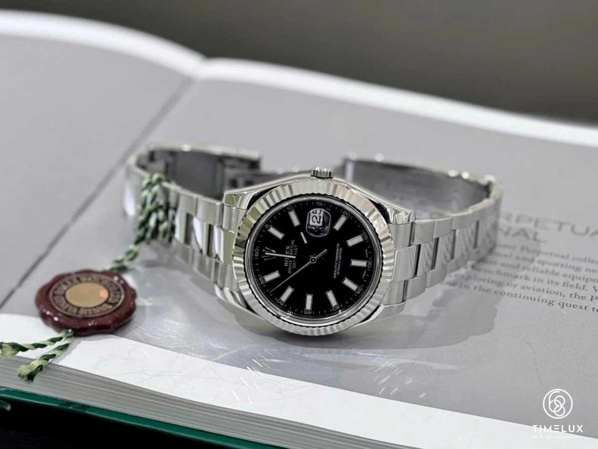 Rolex 116334 Datejust Black Index Dial 41mm