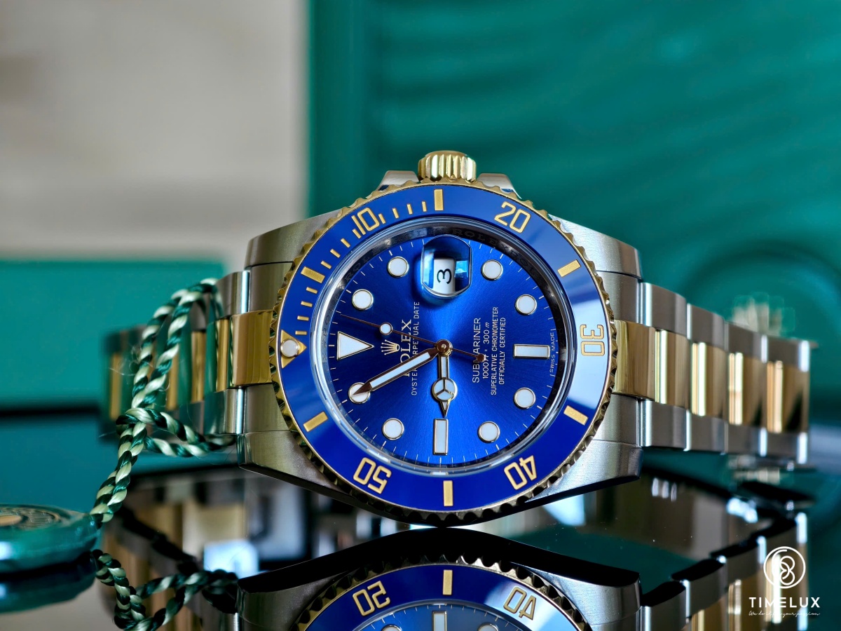 Rolex 116613LB Datejust Submariner Blue Dial Au750 Gold/Steel 40mm
