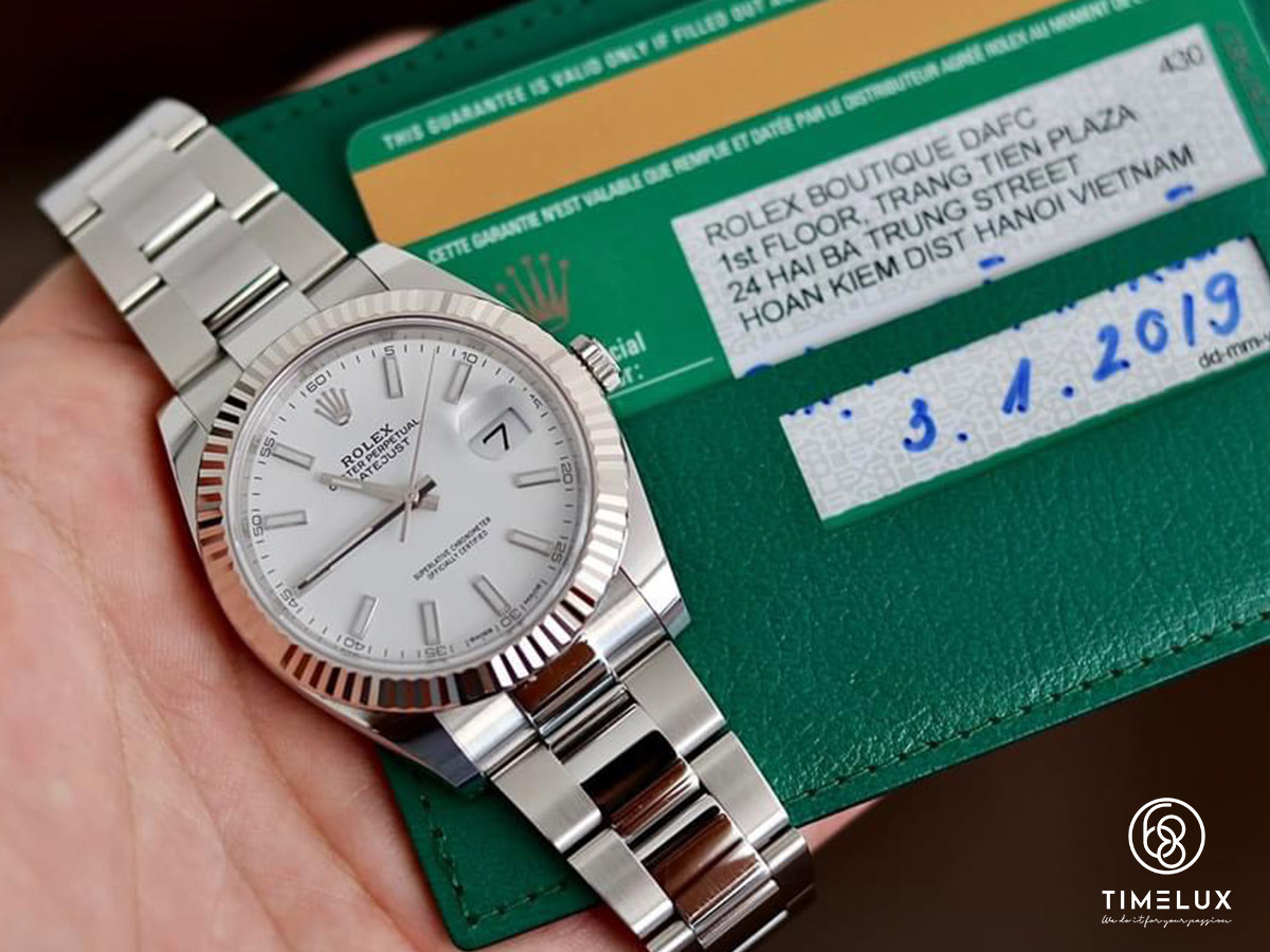 Rolex 126334 Datejust White Index Dial 41mm Fullset 2019