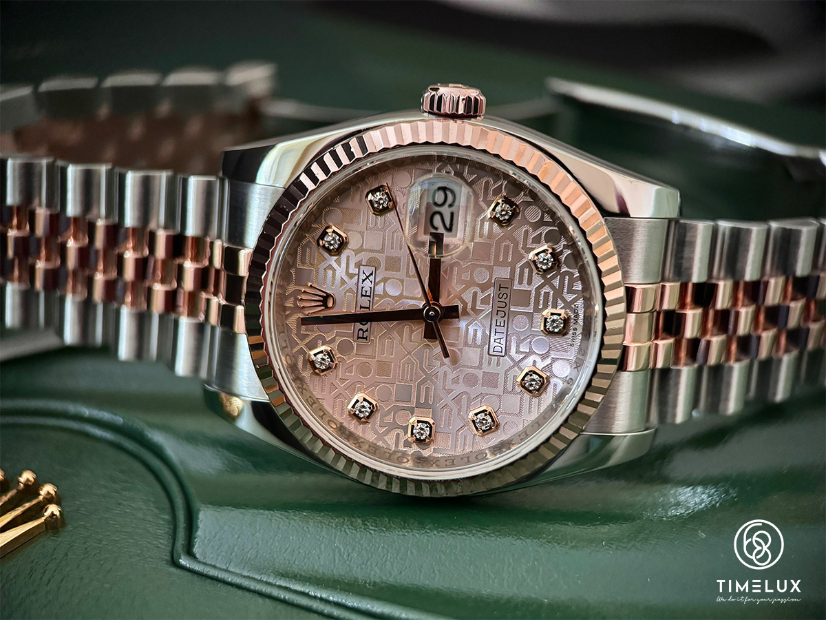 Rolex Datejust 116231 vi tính hồng RoseGold/Steel 36mm