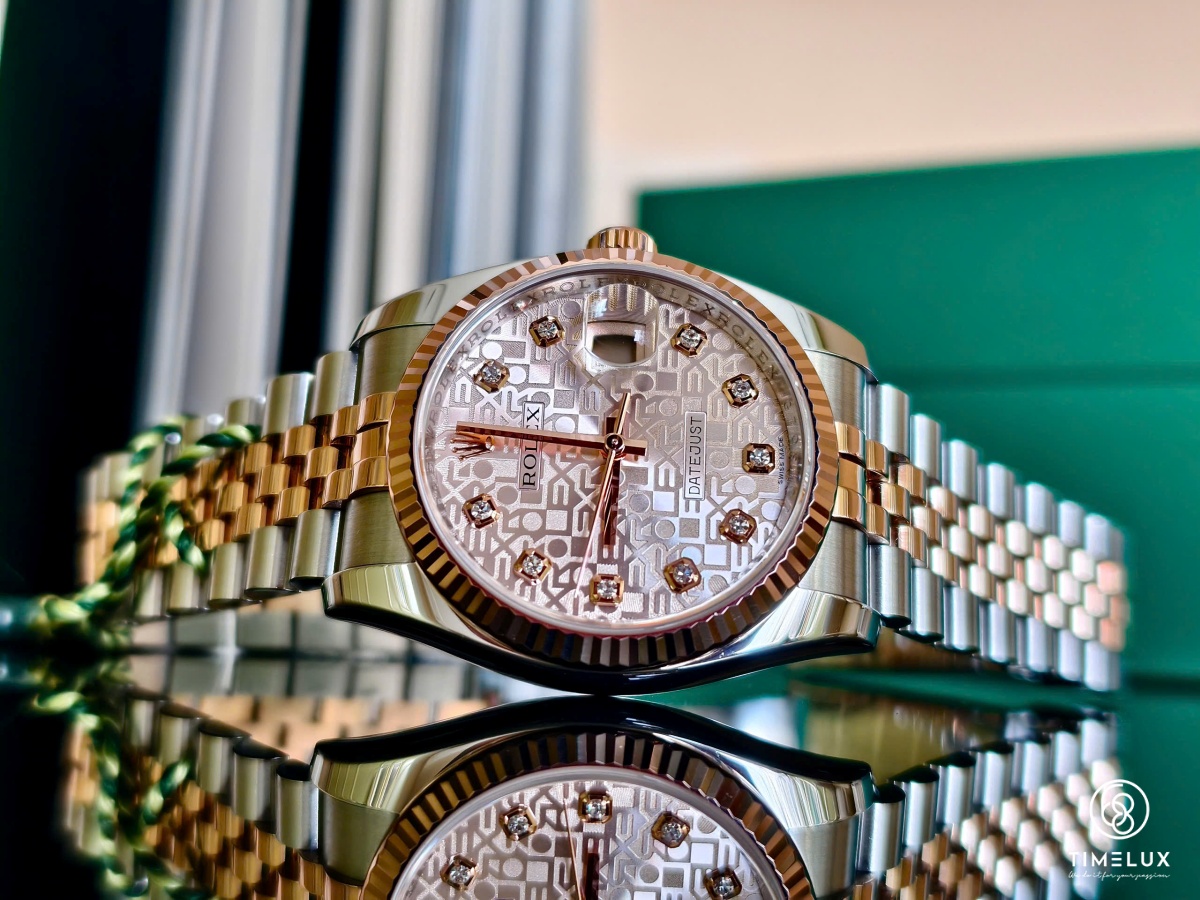 Rolex Datejust 116231 vi tính hồng RoseGold/Steel 36mm