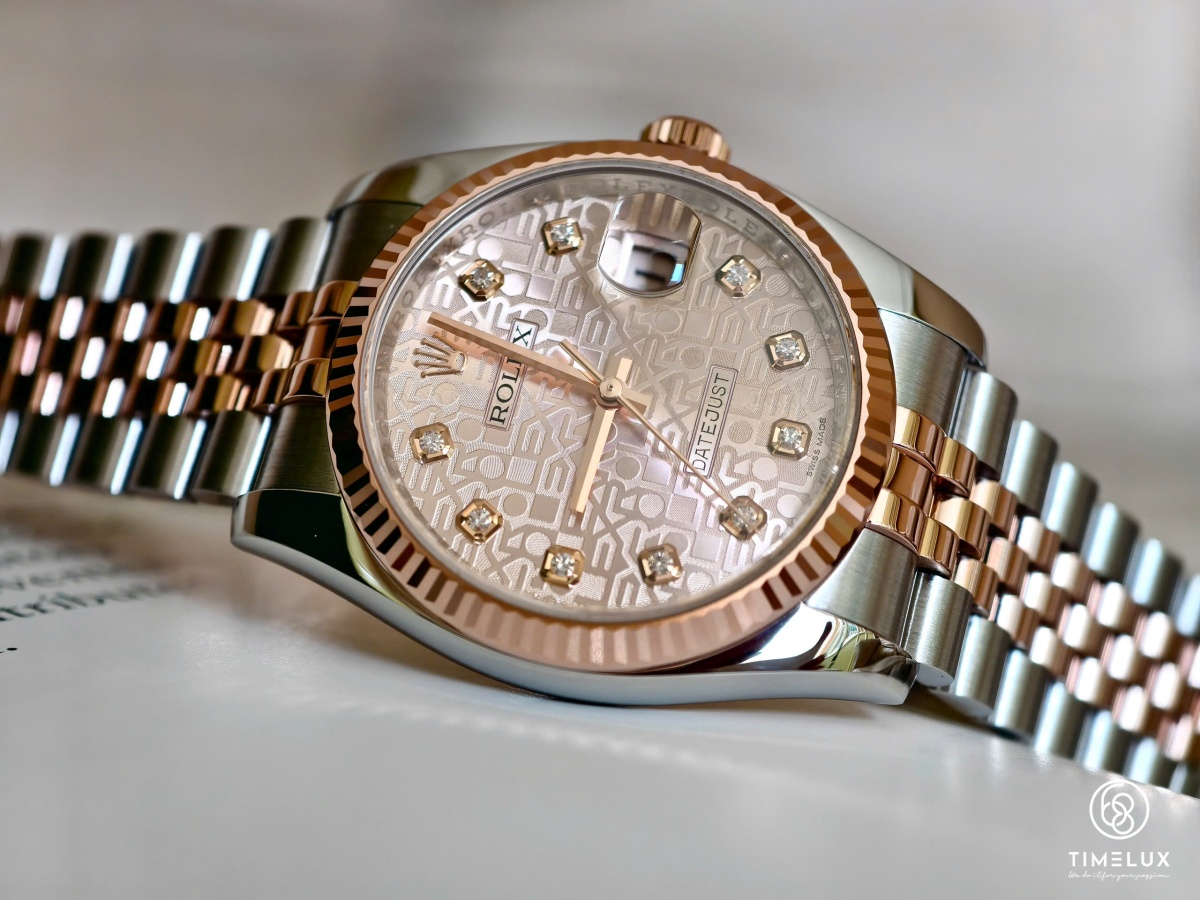 Rolex Datejust 116231 vi tính hồng RoseGold/Steel 36mm