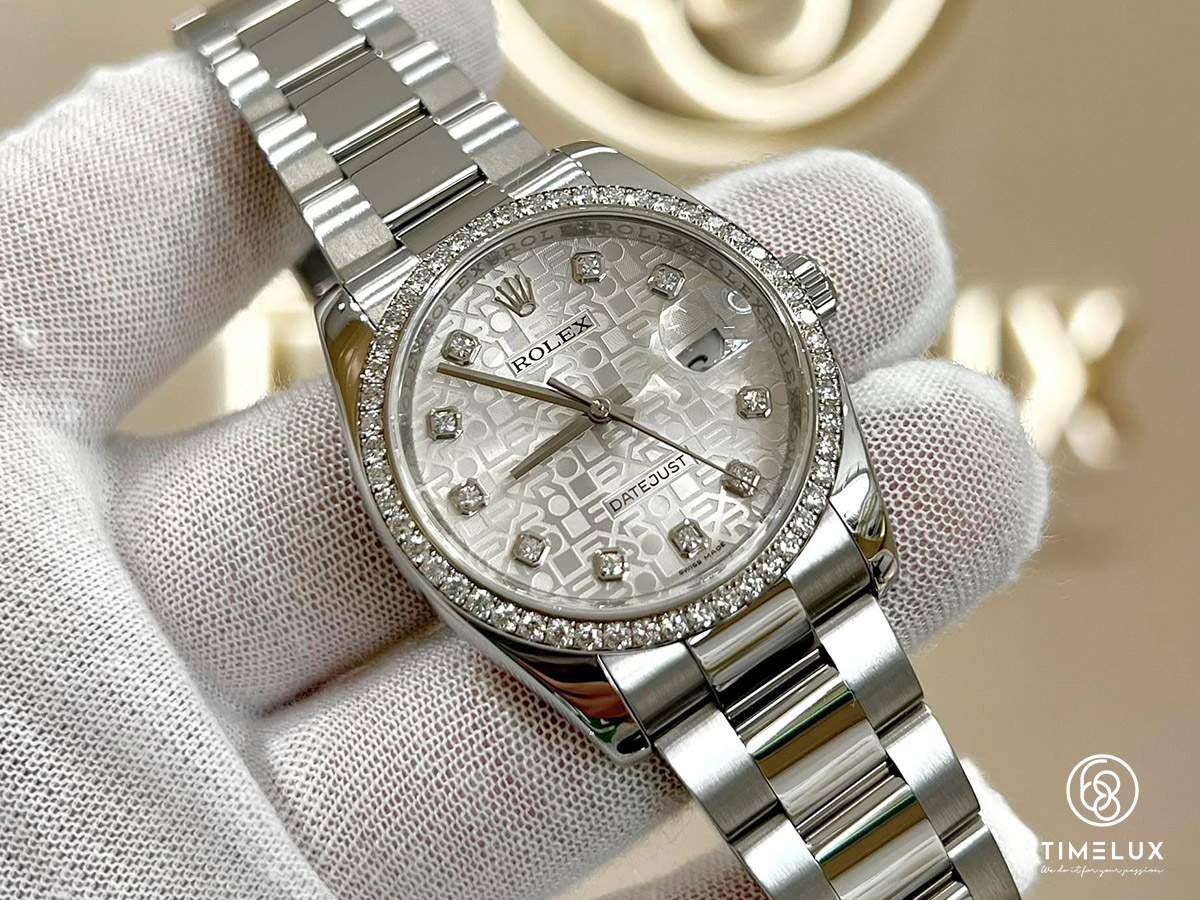 Rolex Datejust 116244 Genuine Diamond Bezel Automatic Size 36mm 