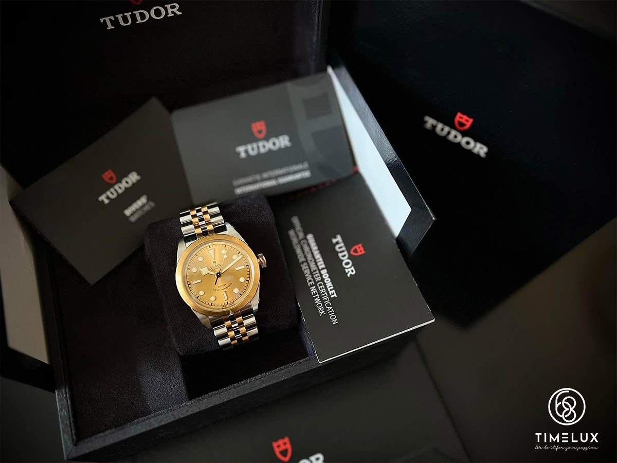 Tudor Black Bay Champange Dial 18K Yellow Gold / Steel Automatic 36mm Fullset 2021