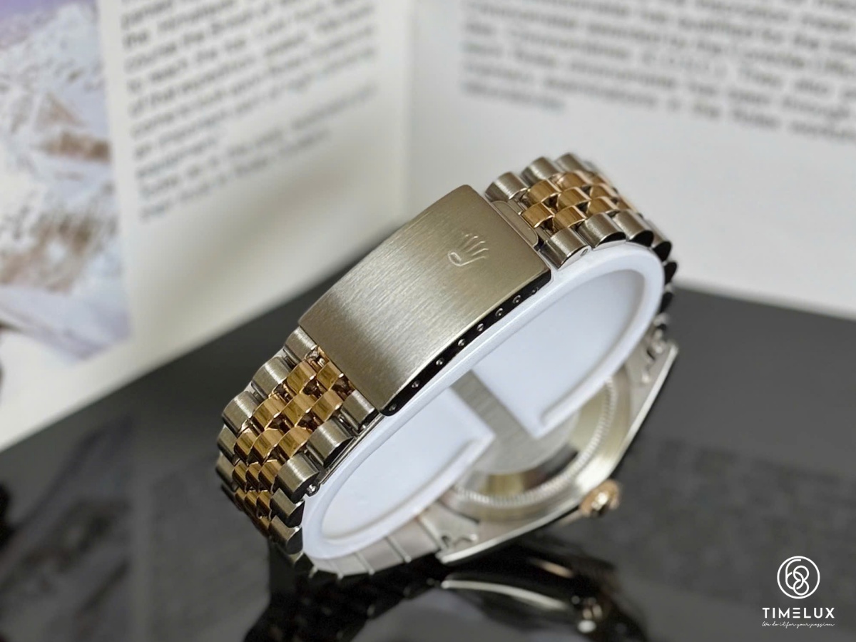 Vintage Rolex 16233 Datejust Champange Diamond Dial Gold/Steel 36mm